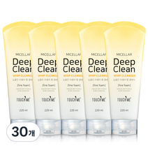 터치미 딥클린 미셀라 휩 클렌징폼, 220ml, 30개