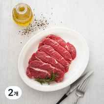 미트엔조이 호주산 곡물비육 부채살 구이용 (냉장), 400g, 2개