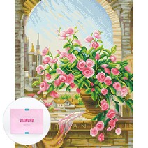 디클레어 액자 캔버스형 보석십자수 DIY 키트 40 x 50 cm, 1세트, 엘레강스