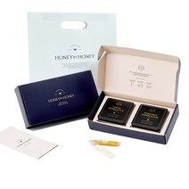 허니바이허니 허니스틱 2구 아카시아 150g + 밤꿀 150g + 쇼핑백 선물세트, 1세트