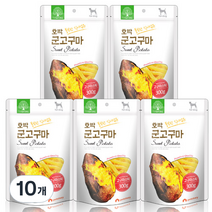 더내추럴 풍부한 식이섬유 호박 군고구마 스틱 300g, 10개