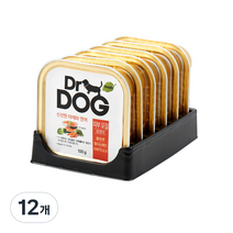 닥터독 피부모질 강아지 간식 캔 100g, 연어, 12개