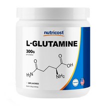 뉴트리코스트 대용량 헬스보충제 무맛 L 글루타민, 300g, 1개