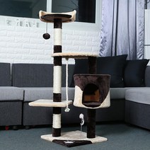 헬로망치 중형 캣타워 HMC, DH0025(브라운), 1개