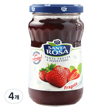 산타로사 딸기잼, 350g, 4개