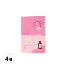 김정문알로에 라 센스 로에 큐어 알로에 슬라이스 콜라겐 마스크팩 125ml, 5개입, 4개