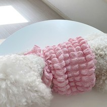 그루밍독 반려동물 뽀글이 큐브 크롭 나시, 핑크