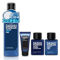 다슈 맨즈 아쿠아 딥 포텐 토너 153ml + 30ml + 클렌징폼 30ml + 로션 30ml 세트, 1세트