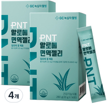 GC녹십자웰빙 PNT 알로에 면역젤리 14p, 4개, 280g