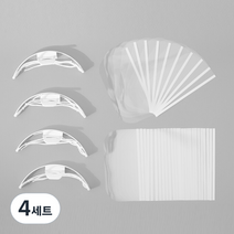 RECLE 투명 위생 마스크 프레임 4p + 필름 50p 세트, 4세트
