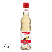 토스키 바닐라 시럽, 250ml, 4개