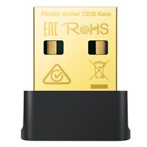 티피링크 AC600 나노 Archer T2UB Nano-C Wi-Fi 블루투스 4.2 USB 어댑터, 혼합색상