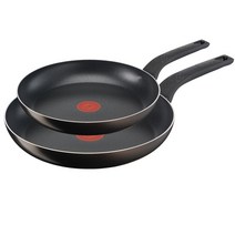 테팔 티타늄 액티쿡 후라이팬 2종세트, 블랙커피, 프라이팬 26cm + 28cm
