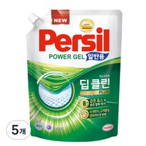 퍼실 딥클린 파워젤 일반용 액상세제 리필, 2L, 5개