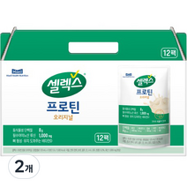 셀렉스 프로틴 파우치 음료 오리지널 12p, 1500ml, 2개