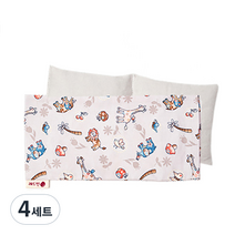 레드빈 눈 찜질팩 팥 + 동물원Zoo 커버, 4세트