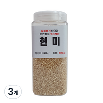 대한농산 통에담은 현미, 3개, 800g