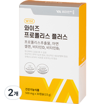 비타민마을 와이즈 프로폴리스 플러스 15g, 30정, 2개