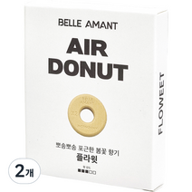 벨르아망 에어도넛 차량용 방향제 리필 플라윗, 2개