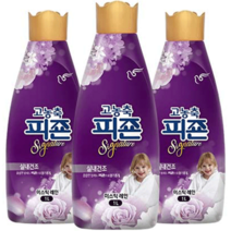 피죤 고농축 시그니처 섬유유연제 미스틱레인 본품, 1L, 3개