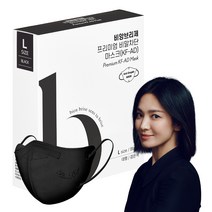 비앙브리제 프리미엄 비말차단 마스크 여성용 대형 KF AD, 10개입, 1개, 블랙