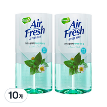 홈즈 에어후레쉬 크리스탈워터 아시안허브향 본품, 400ml, 10개, 허브향