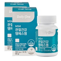 데일리원 관절건강 엠에스엠, 120정, 2개