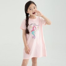 롤리트리 아동 순면 인어공주 반팔 원피스