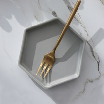 쓰임 마리벨 육각접시, 블루밍그레이