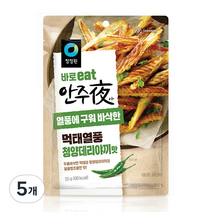 대상 청정원 안주야 먹태열풍 청양데리야끼맛, 25g, 5개