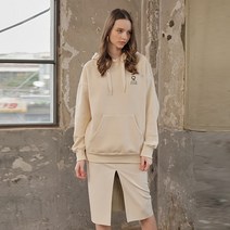 온앤온 여성용 시그니처 로고 디테일 후드티셔츠 NW9WE575