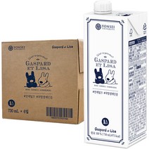 연세우유 무항생제인증 멸균우유, 730ml, 6개입