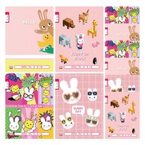 영아트 10칸 여아용 국어노트, 랜덤 발송, 10권