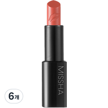 미샤 글램 아트 루즈 립스틱 3.6g, 베이비코랄, 6개