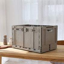 리빙해피 대용량 폴딩박스 63L, 브라운, 1개