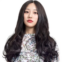 u자 루즈펌 반가발 50cm 260g, 네츄럴블랙, 1개