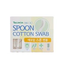 예꼬맘 신생아 스푼 면봉, 80개입, 1개