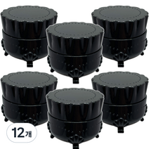 메이브라운 화장품용기 통젤 공병 5ml, 검정, 12개