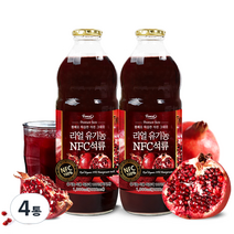 퍼니트 리얼 NFC 유기농 석류, 1000ml, 4개
