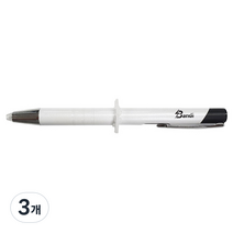 반디라이트 푸쉬타입 고휘도 LED 볼펜, 화이트, 3개
