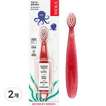 래디어스 유아용 토츠 2단계 칫솔, 코랄, 1개입, 2개