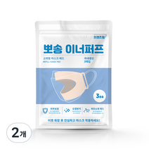 프렌즈힐 뽀송이너 퍼프 화장 안묻는 이너마스크 교체형 마스크패드, 3매입, 2개