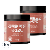 초담식품 실크피브로인 유산균Q, 150g, 6개