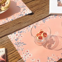 왈가닥스 해피데이즈 플레이스 매트 Elegant flower 16p, Peach, 410 x 275 mm