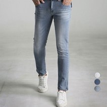 업클라스 남성용 썸머 워싱 러프 청바지 b053