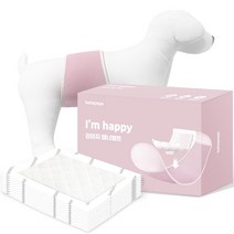 베베페페 강아지 아임해피 리필용 기저귀 10p + 매너벨트 핑크 세트, 1세트, 중형