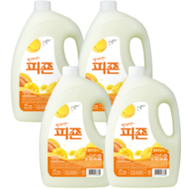 피죤 레귤러 섬유유연제 옐로미모사 본품, 3100ml, 4개