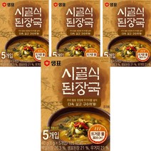 샘표 시골식 된장국, 40g, 4개