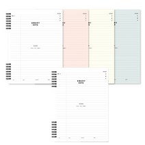 더오픈하우스 스마트 쓰기편한 더블 스프링 노트 23-5792, 랜덤 발송, 5개입