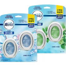 페브리즈 화장실용 탈취제 상쾌한 비누향 본품 6ml x 2p + 산뜻한 사과향 본품 6ml x 2p, 1세트